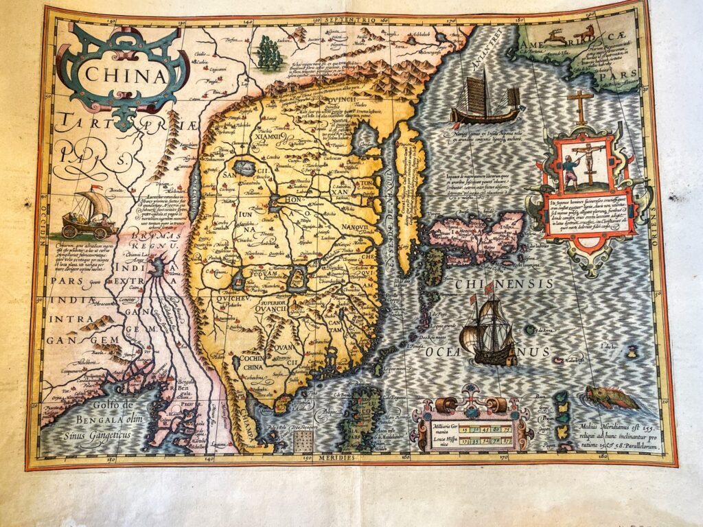 China Map – Gerard Mercator / Jodocus Hondius, 1606