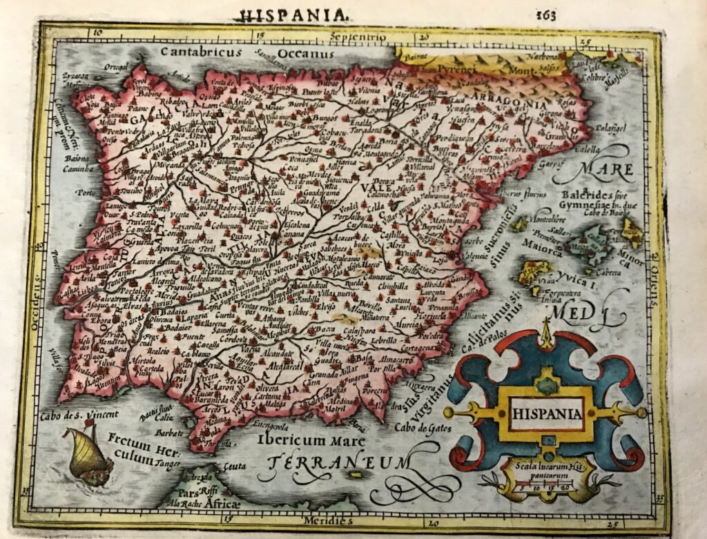 “Hispania” Mercator/Hondius, 1610 (published)