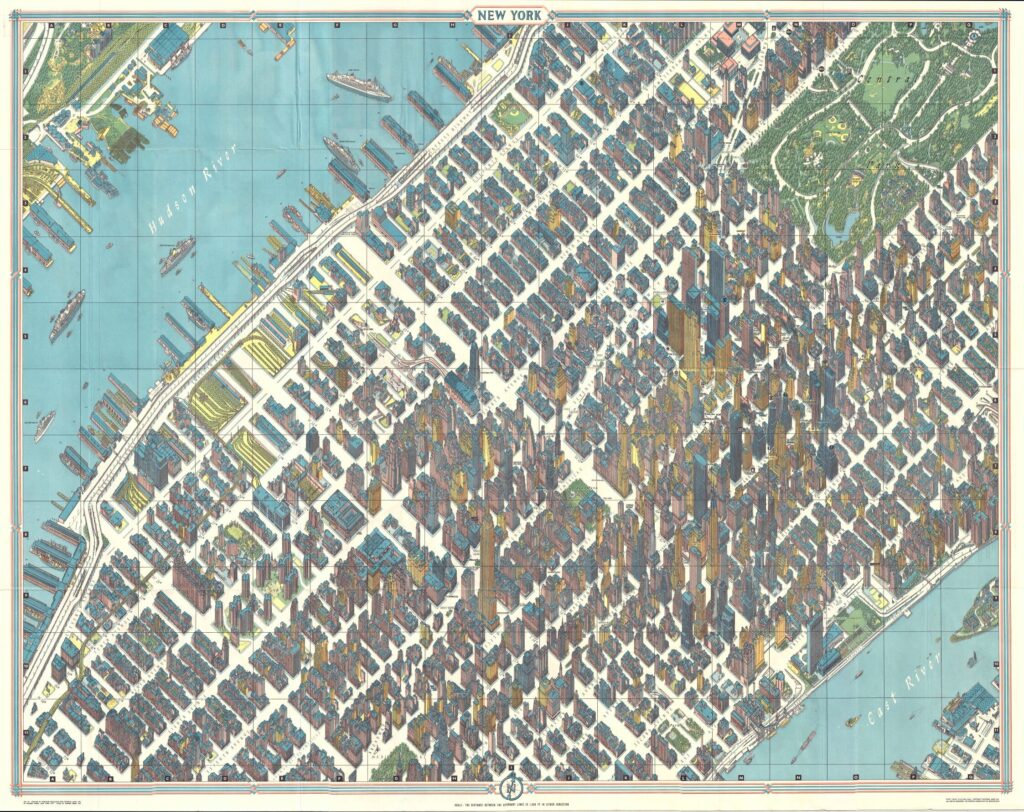 Bollmann’s Pictorial Map of New York