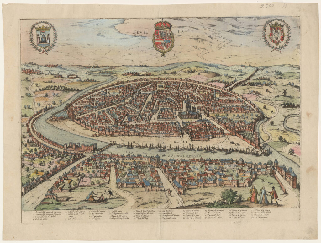 City View of Sevilla – Braun and Hogenberg, 1572