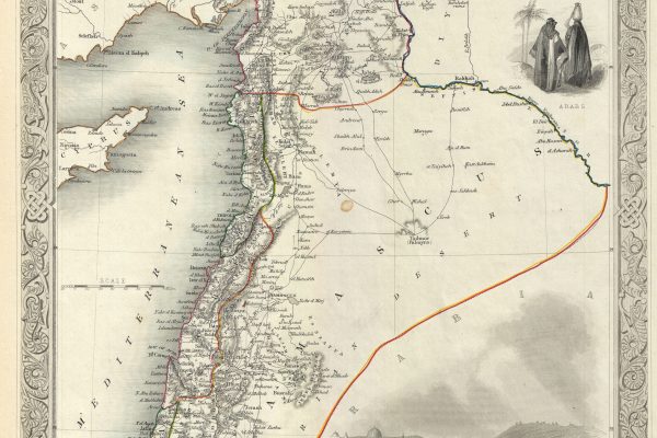 Syria Map – John Tallis and John Rapkin, 1851